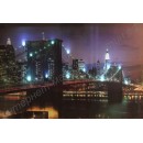Картина с LED подсветкой: ночные огни моста